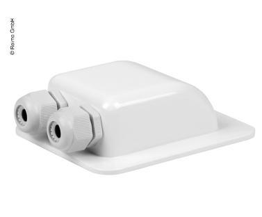 Pasa muro doble blanco<br>ref: 60615