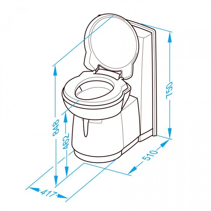Thetford-C263-CS-Dimensionl