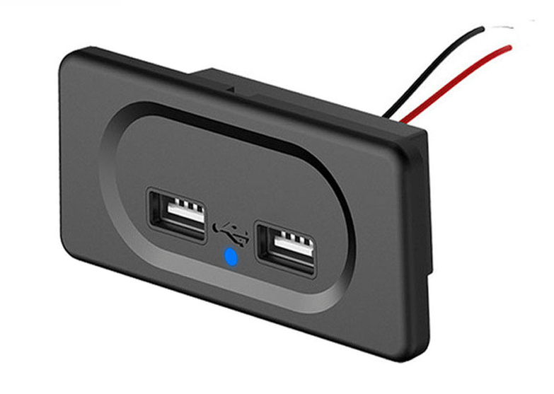 Toma USB doble empotrable<br> ref: 60231