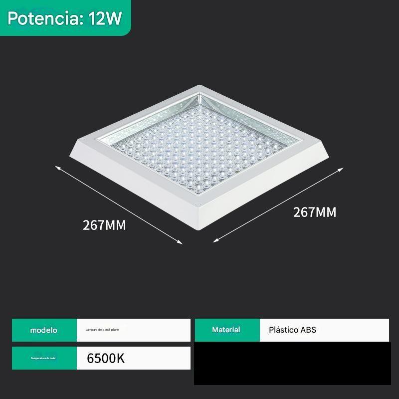 Plafón blanco de led 267x267 mm.<br>ref: 60707