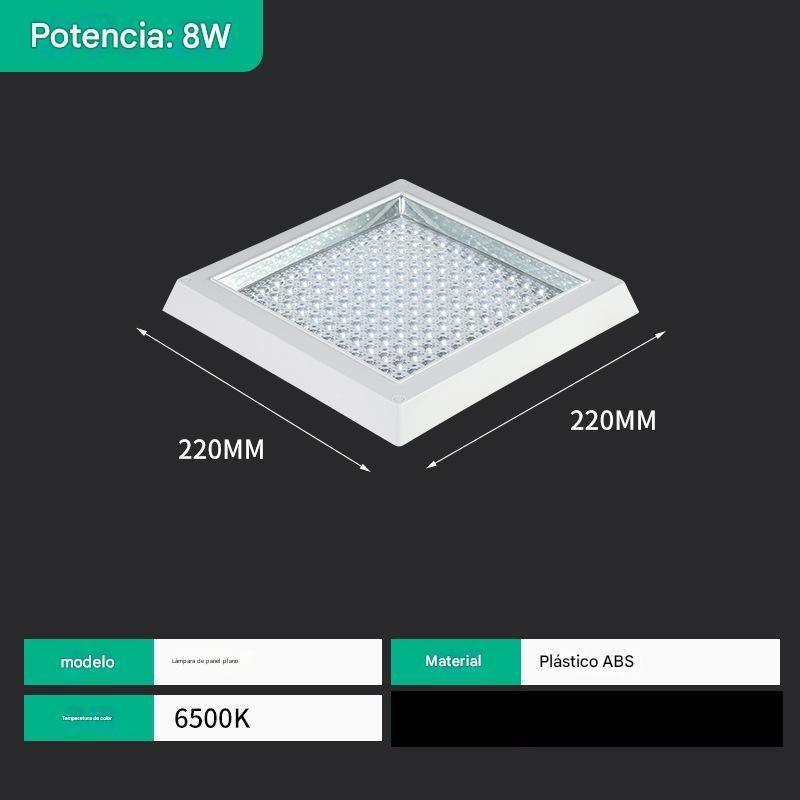 Plafón blanco de led 220x220 mm.<br>ref: 60702