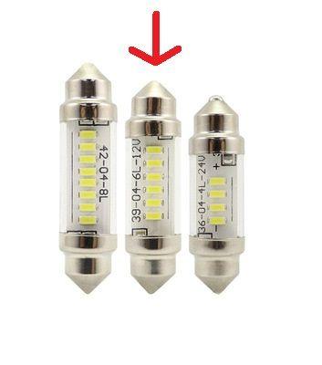 Bombilla lanzadera led 12V 5W 39xØ11<br>ref: 60901