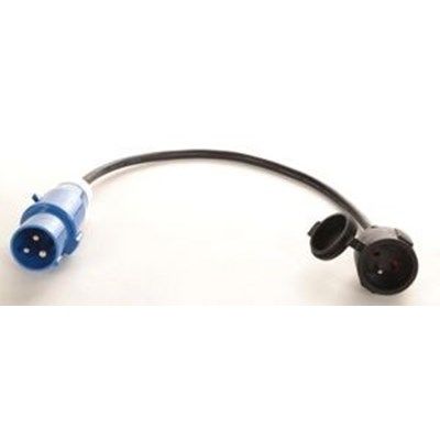 Adaptador- macho CEE 17/hembra 2P+T - 60 cm<br>ref: 60031